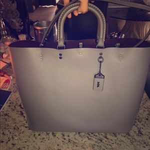 Coach Rogue Tote Bag in Plain Leather